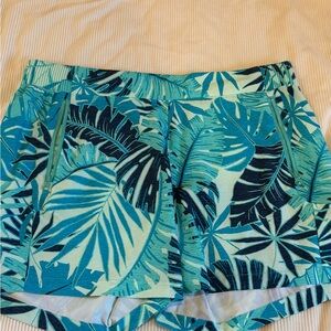 Columbia Blue and Green Athletic Shorts